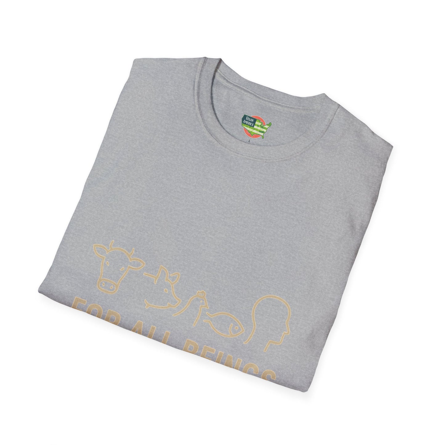 Unisex Vegan America T-Shirt, Eco-Friendly Apparel, Plant-Based Lifestyle Shirt, Perfect Gift for Vegans, Animal Rights Awareness Wear