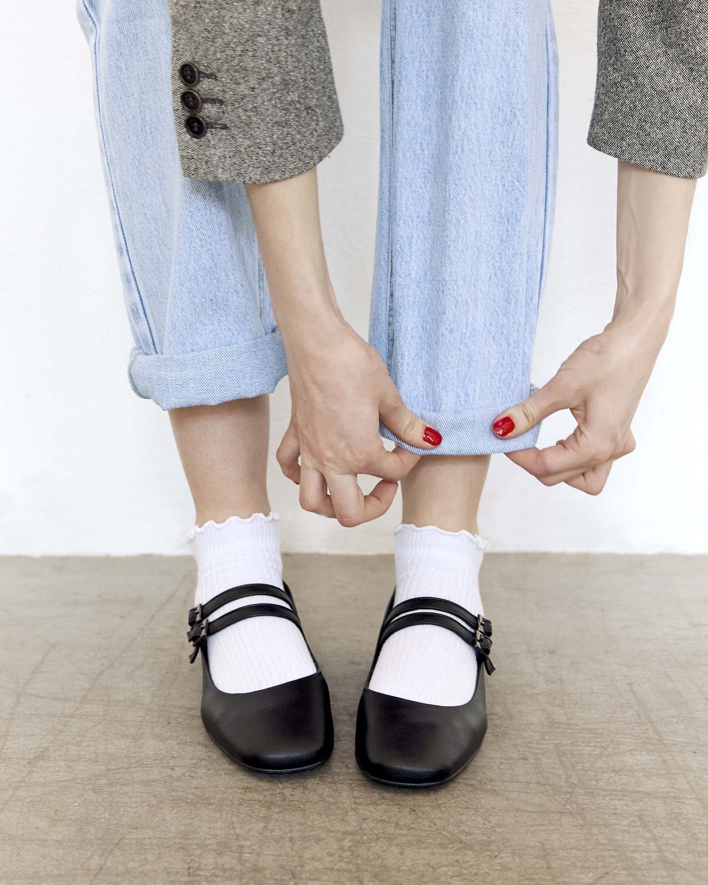 Blackberry Mary Jane Pumps black ballerinas - Vegan America