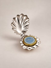 Handmade Solid Silver Caviar Shell