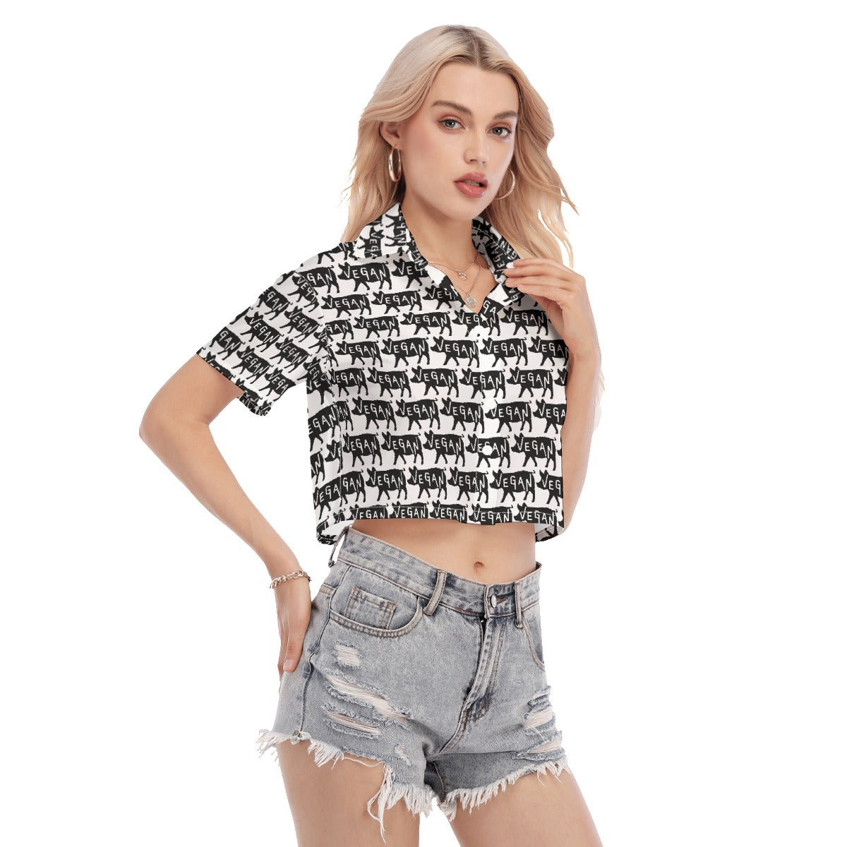 Women's Cropped Shirt