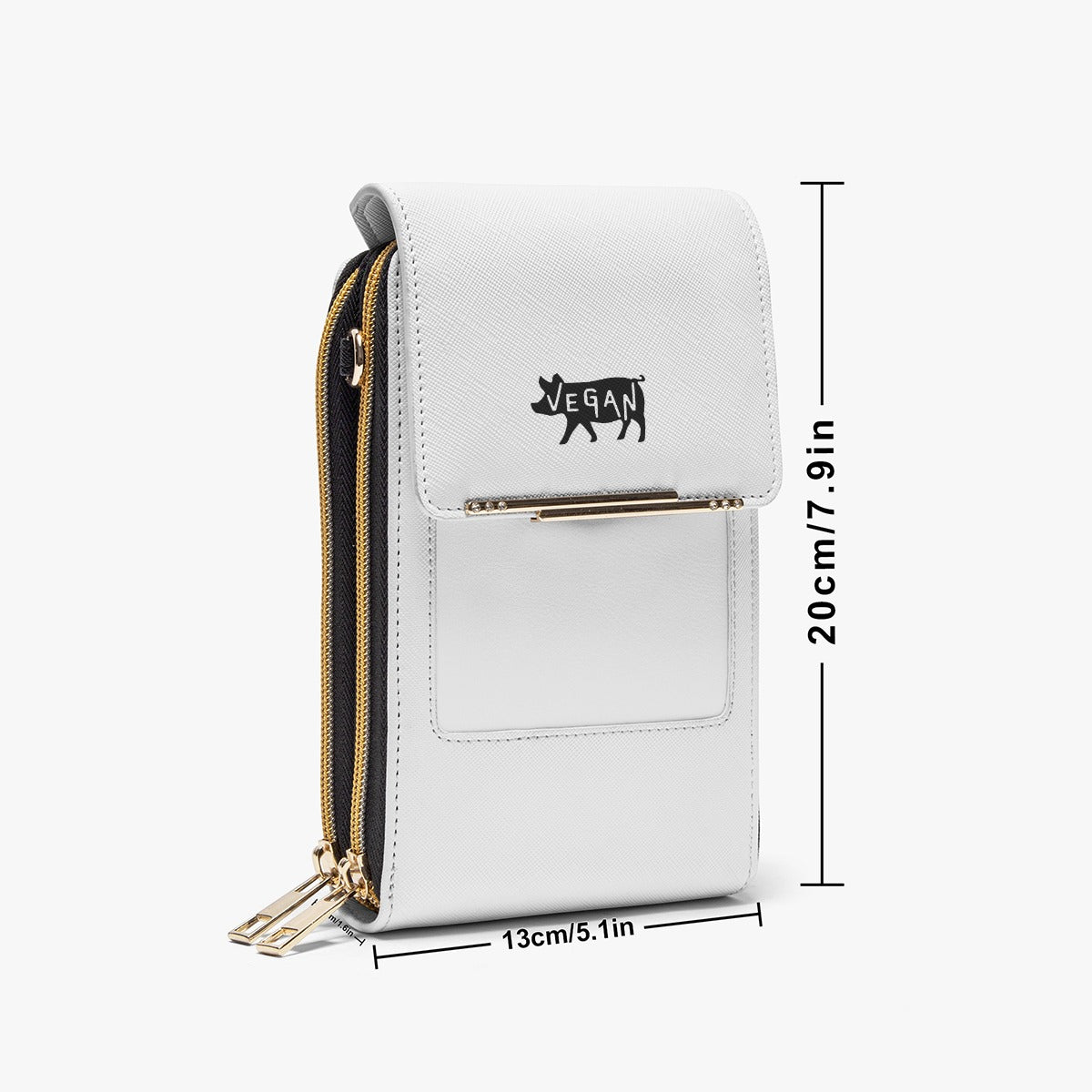 VEGAN Faux Leather Mobile Phone Chest Bag