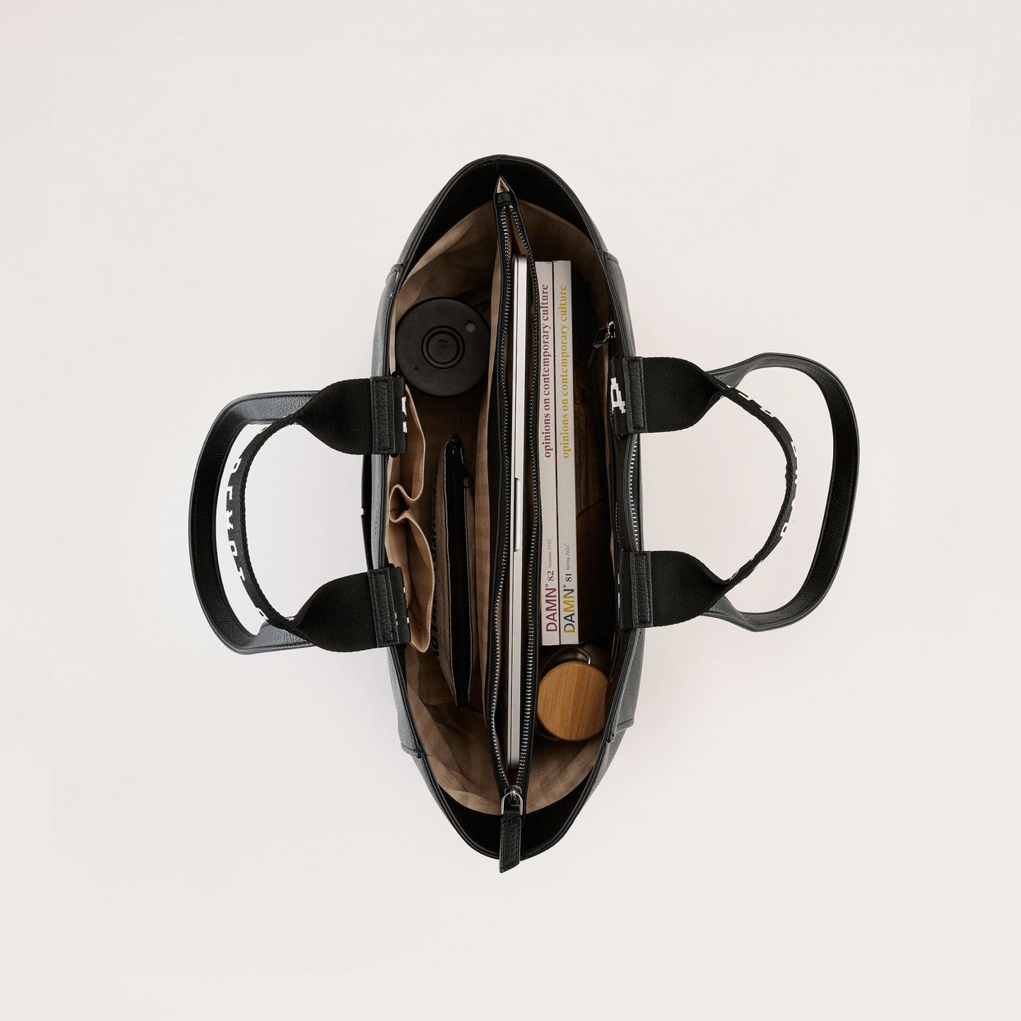 Archive Tote - Noir + Silver