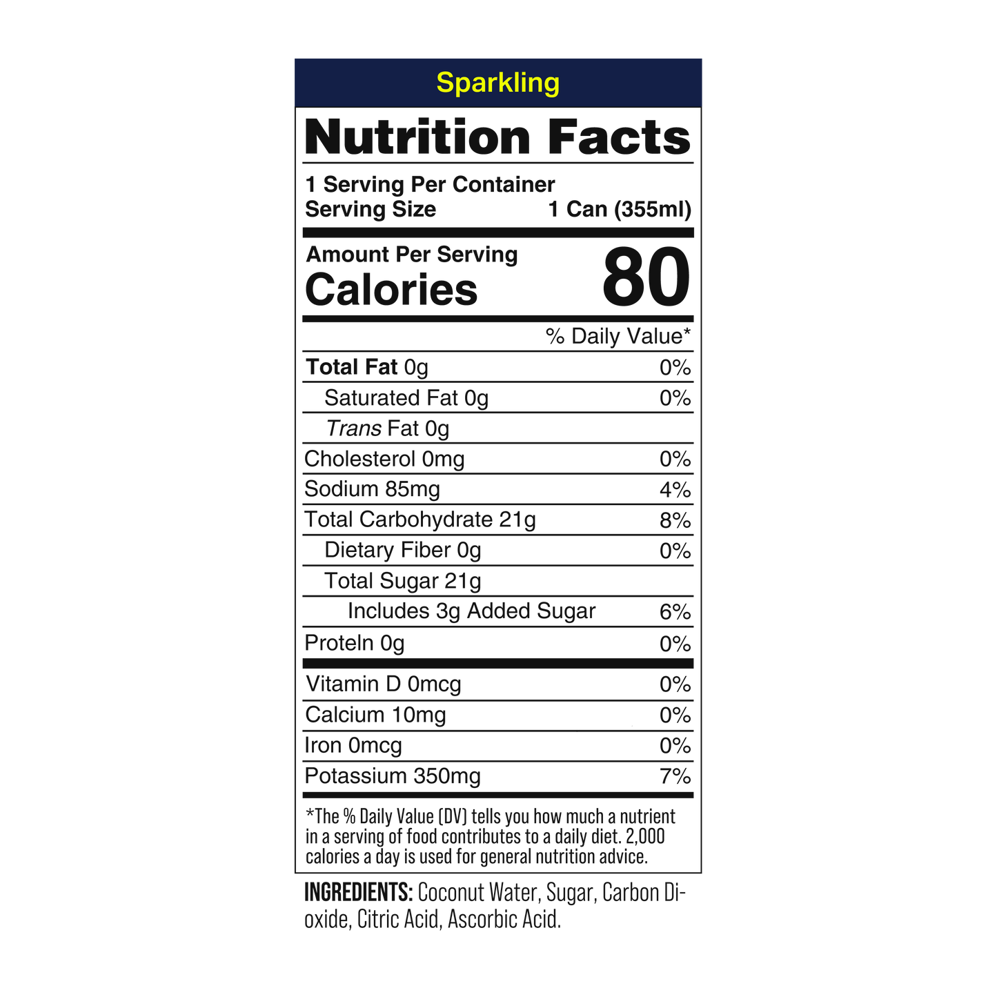 Coaqua Sparkling Coconut Water