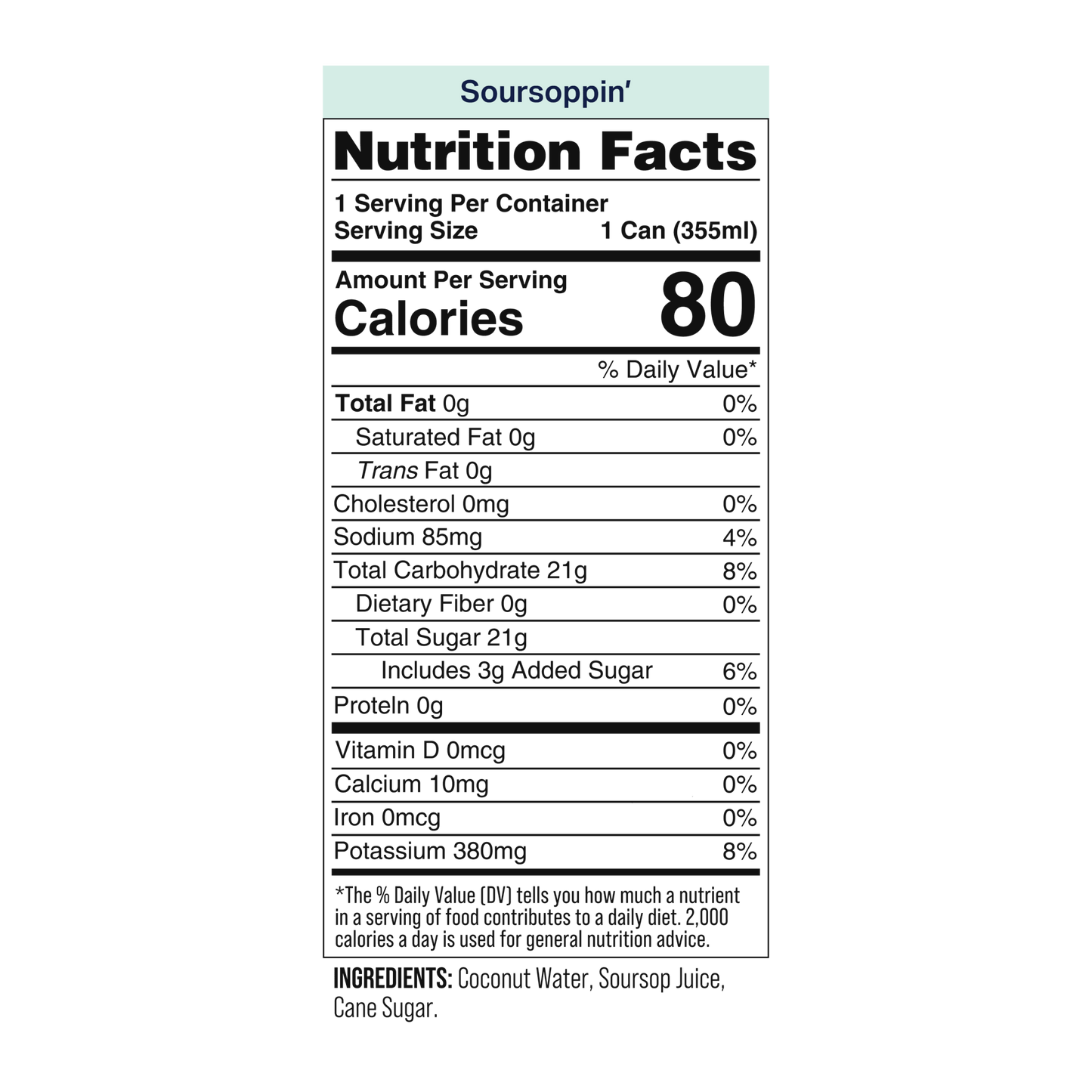 Coaqua Soursoppin' Coconut Water - Vegan America