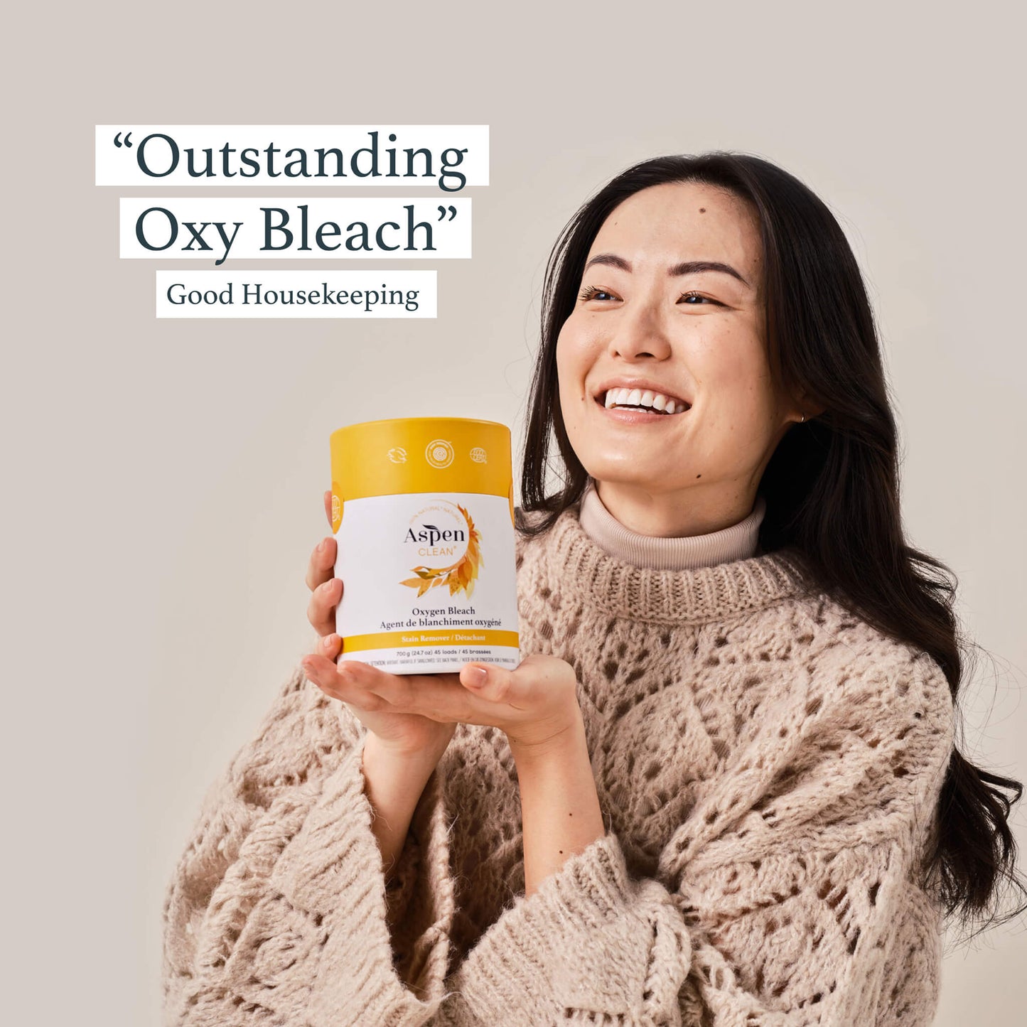 AspenClean Oxygen Bleach Powder and Stain Remover