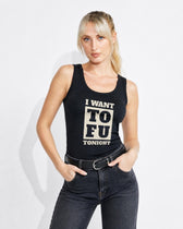 I Want Tofu Women's Tank Top - Vegan America