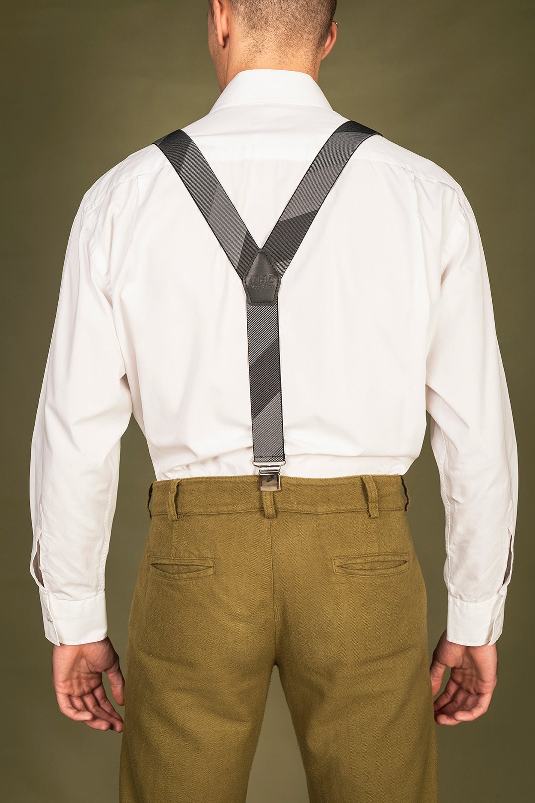 Men's Vegan Suspenders Martin Grey - Vegan America