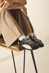 BARE 1 PENGUIN – black & white vegan barefoot shoes made from plant-based leather - Vegan America