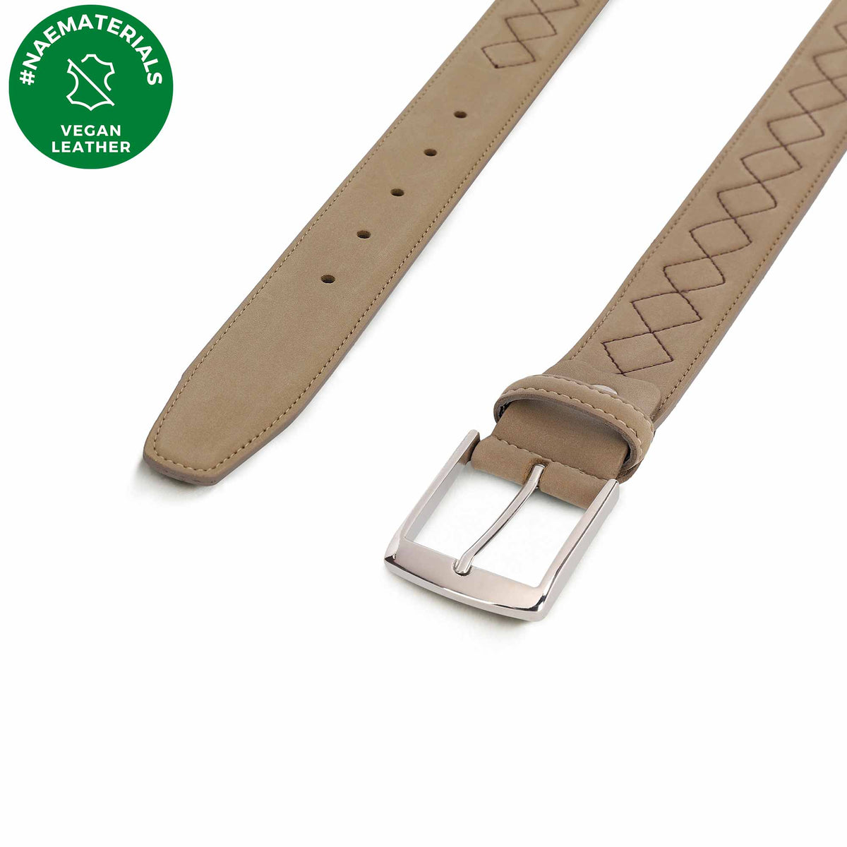Men's Vegan Belt Amer Beige - Vegan America