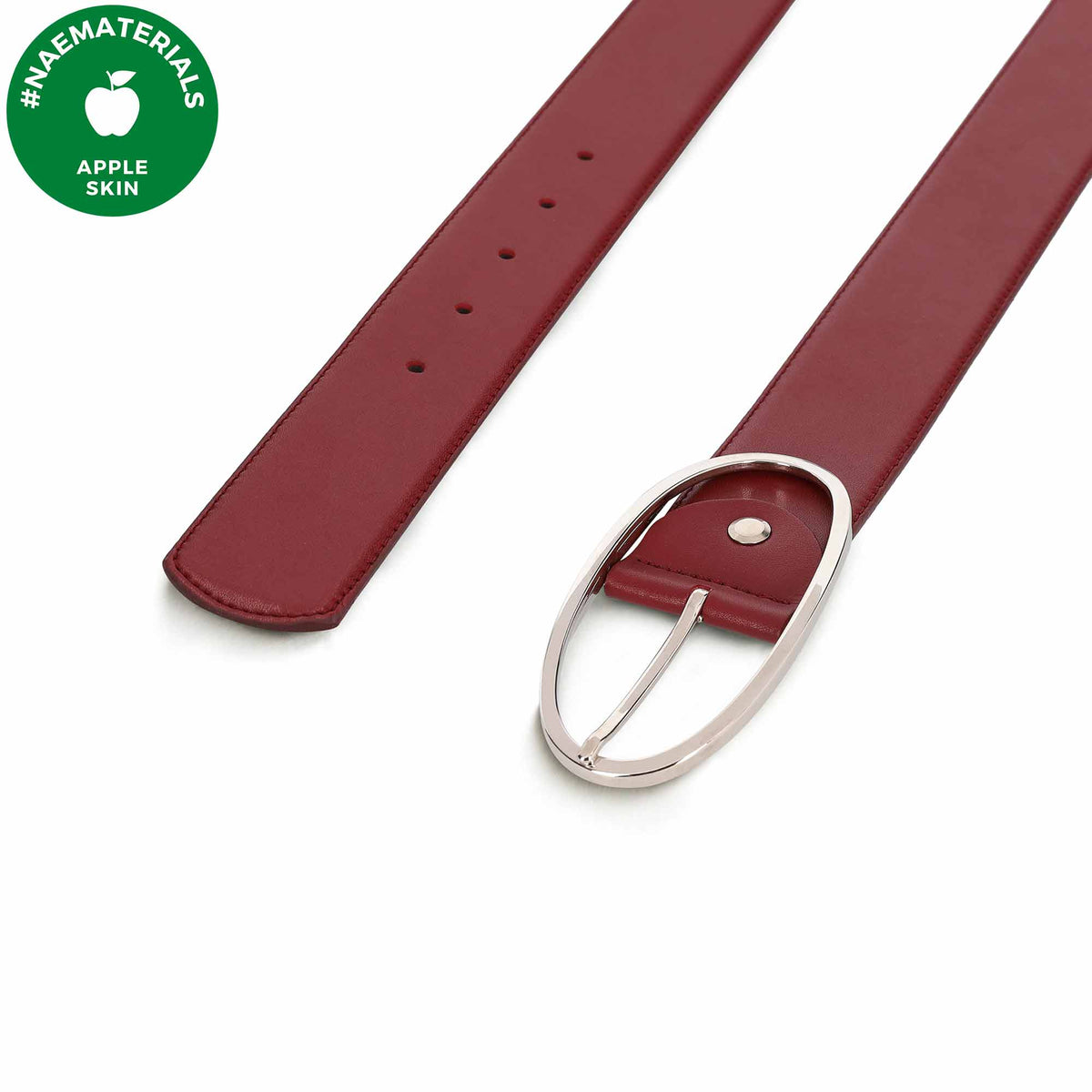 Women's AppleSkin Vegan Belt Batea Red - Vegan America