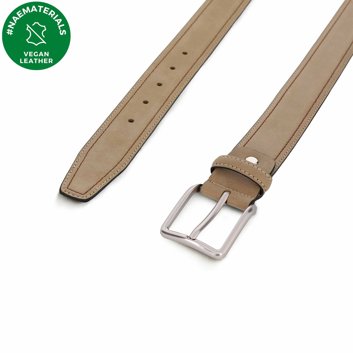 Men's Vegan Belt Gavet Beige - Vegan America