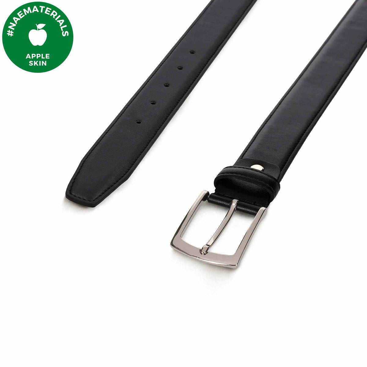 Men's AppleSkin Vegan Belt Manresa Black - Vegan America