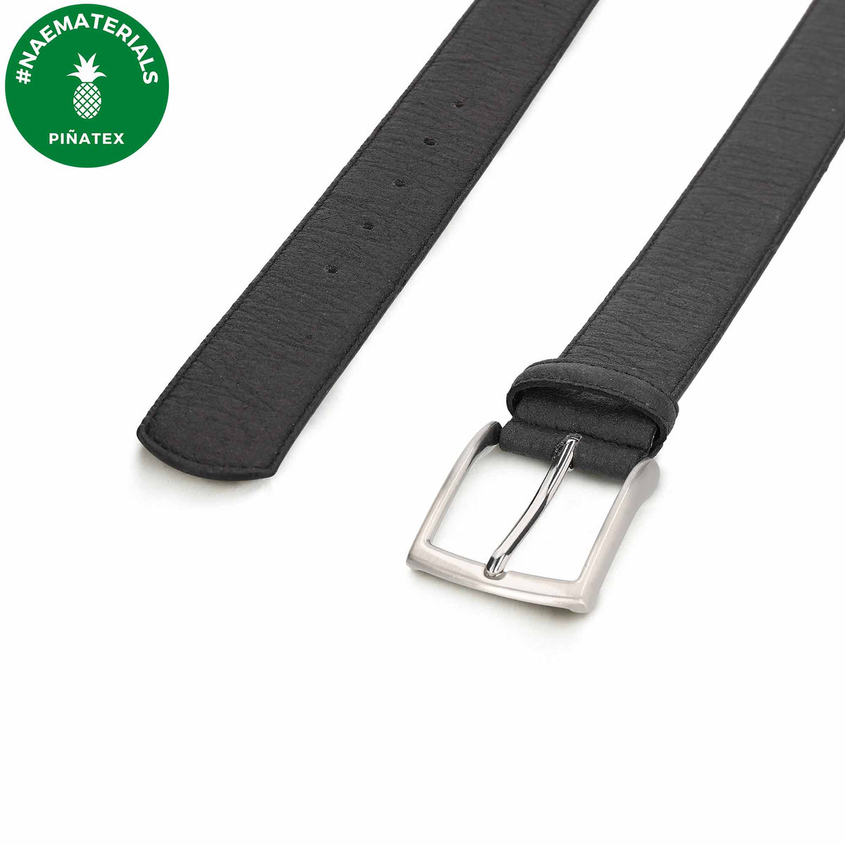 Men's Piñatex® Vegan Belt Seva Black - Vegan America