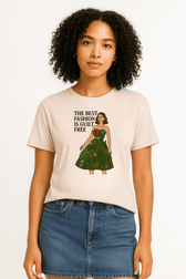 Best Fashion is Guilt Free Premium Tshirt, 100% Cotton - Vegan America
