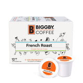 Biggby French Roast 12ct Single Serve 100% Farm Direct Coffee - Vegan America
