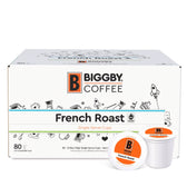 Biggby French Roast 80ct Single Serve 100% Farm Direct Coffee - Vegan America