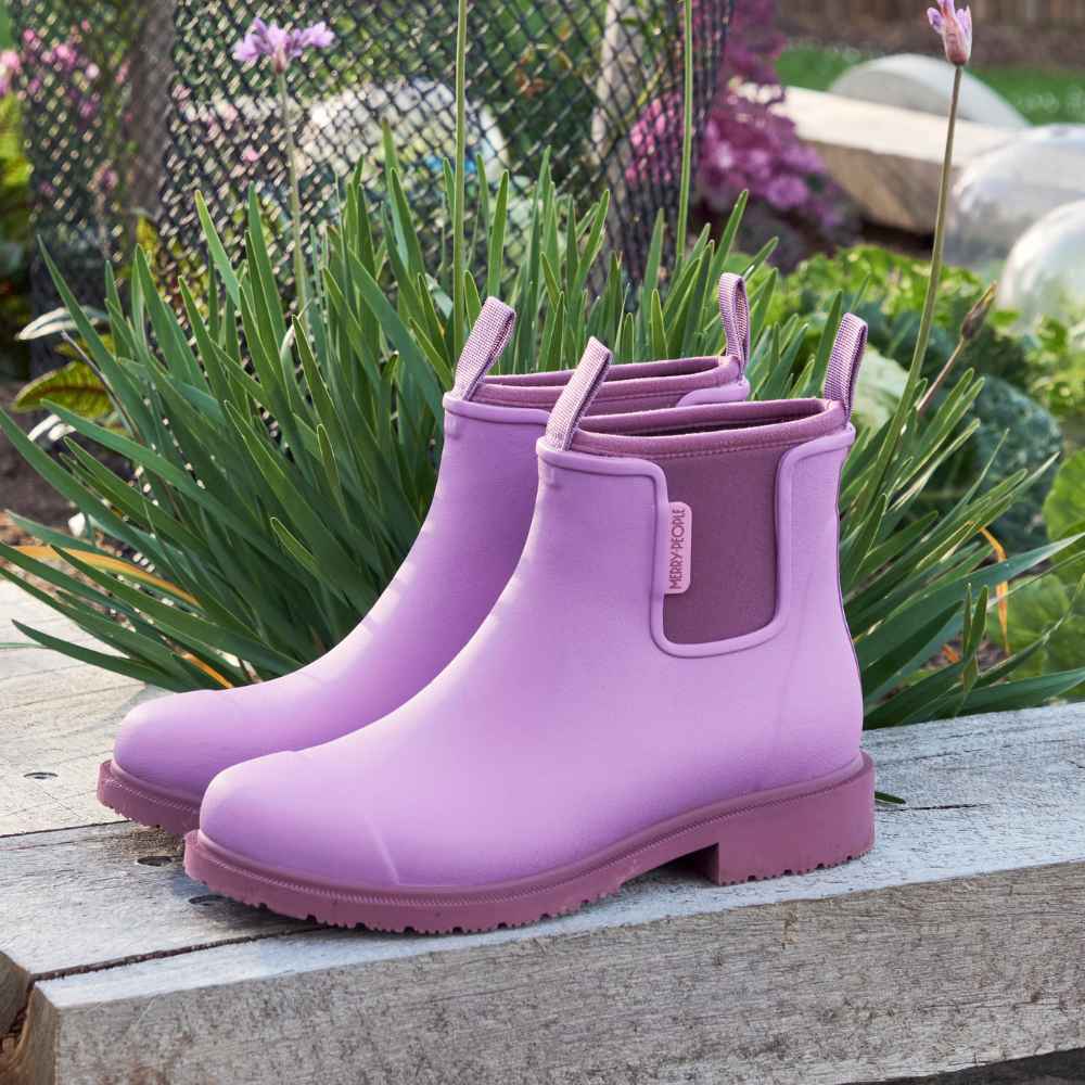 Bobbi Rain Boot in Orchid from Merry People