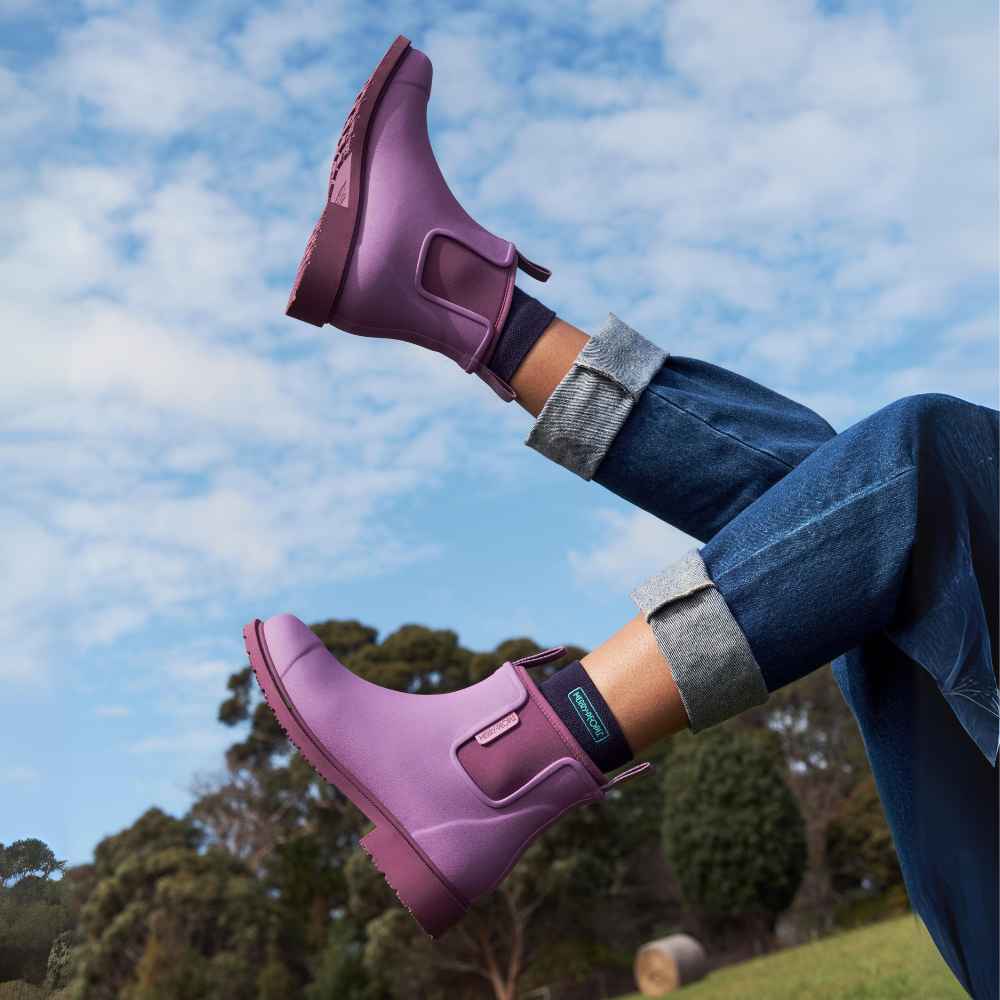 Bobbi Rain Boot in Orchid from Merry People