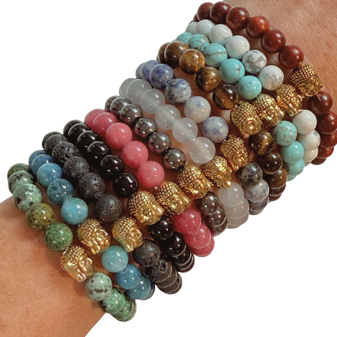 Buddha Crystal Beaded Bracelets - Vegan America