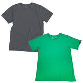 Organic Cotton T-Shirts Bundle (Charcoal & Green) - Vegan America