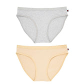 Ethical Women's Bikini Underwear (2 Pack Grey and Latte ) - Vegan America
