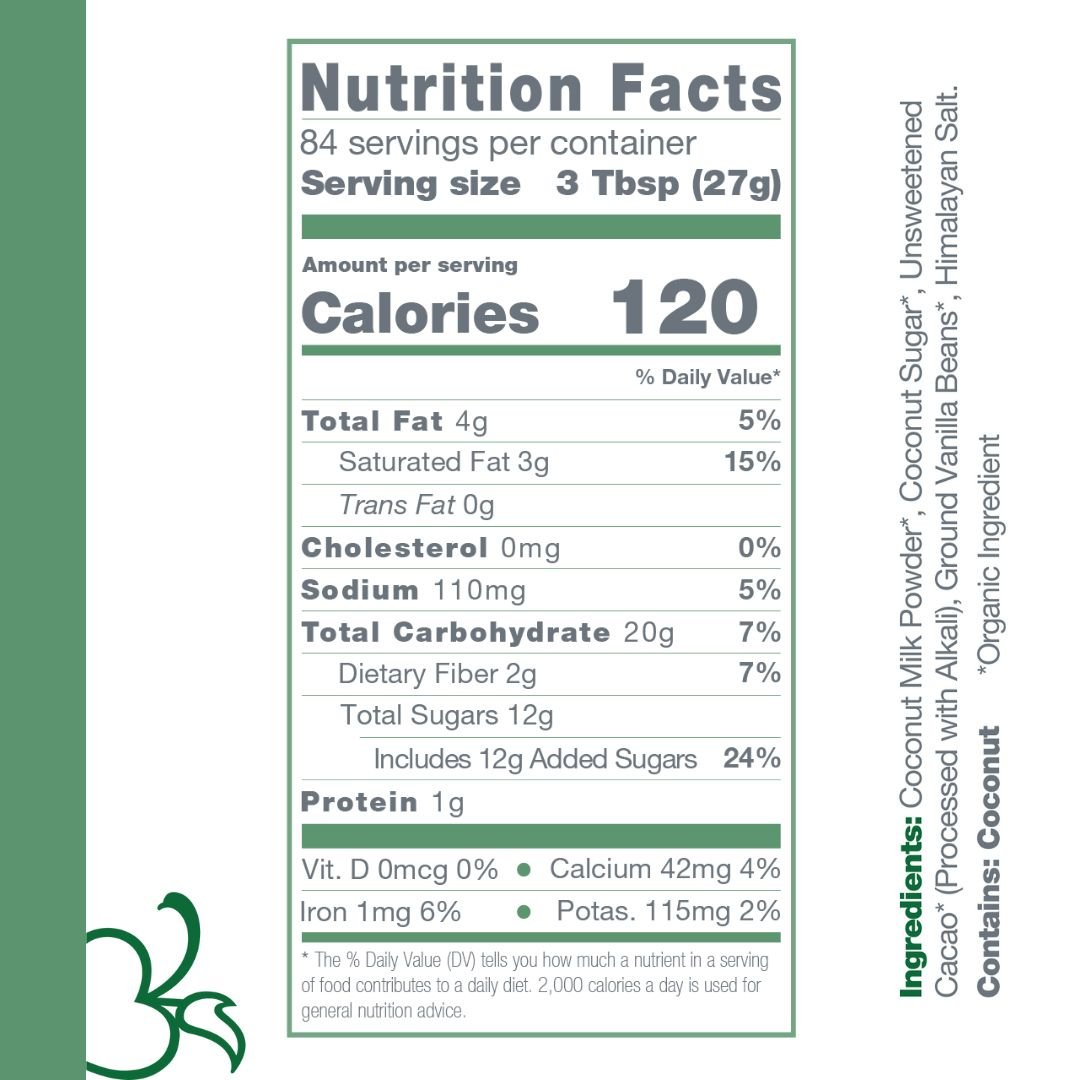 Organic, Dairy Free Coconut Hot Cocoa Mix | 5lb Bulk Bag - Vegan America