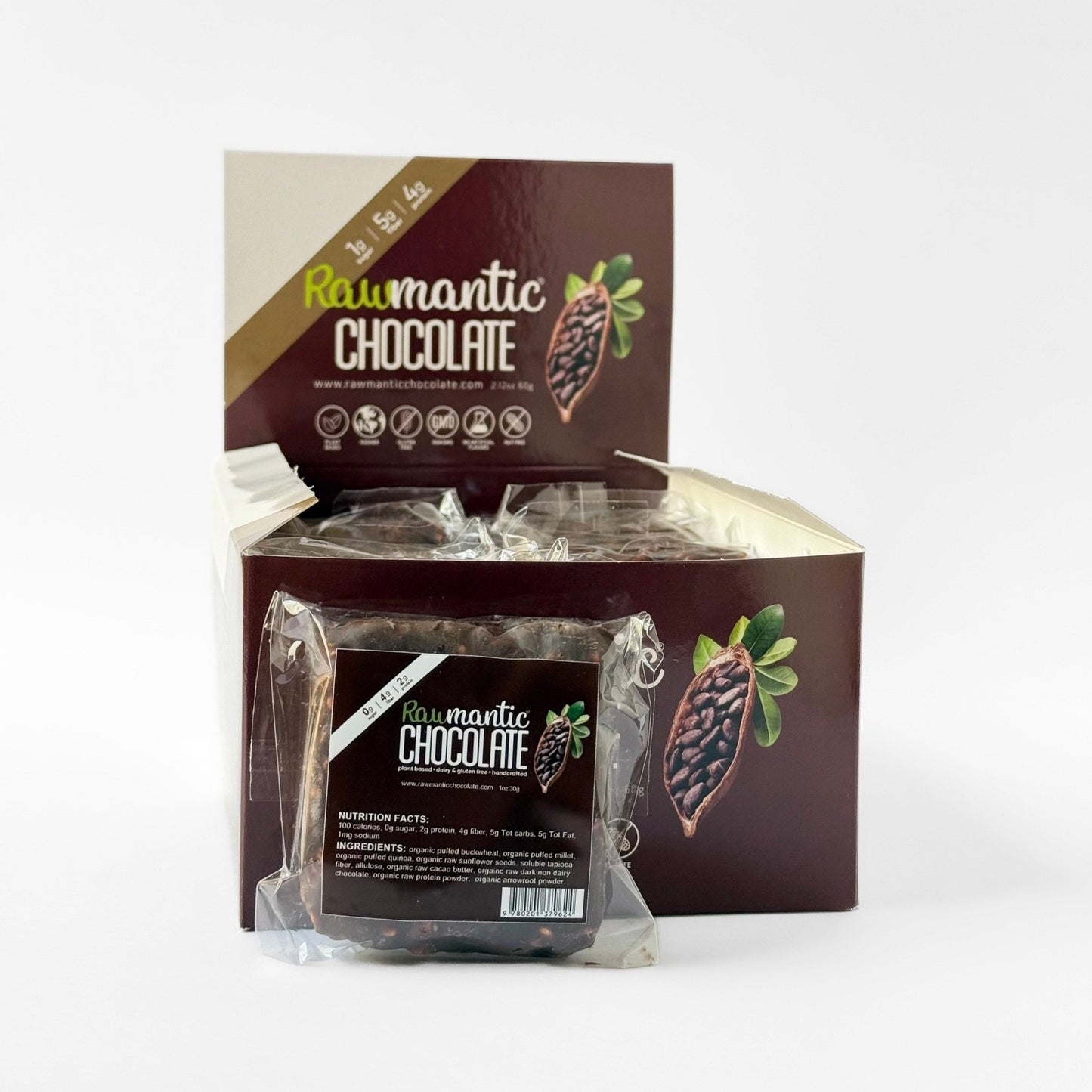 Chocolate Mini Vegan Protein Bar. Pack of 20 - Vegan America