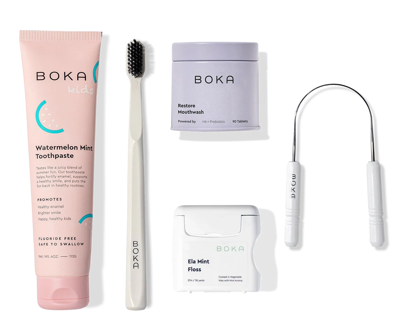 Complete Kit: Includes nano-hydroxyapatite toothpaste, toothbrush, probiotic mouthwash, floss & scraper.