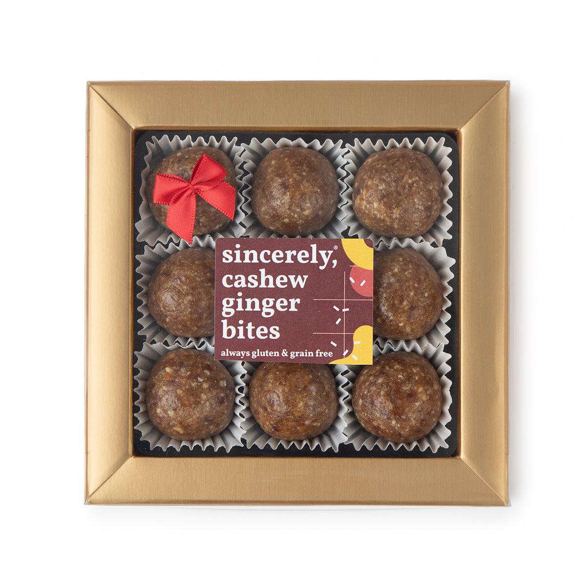 Cashew Ginger Bites Gift Box | Vegan Gluten Free Snack - Vegan America
