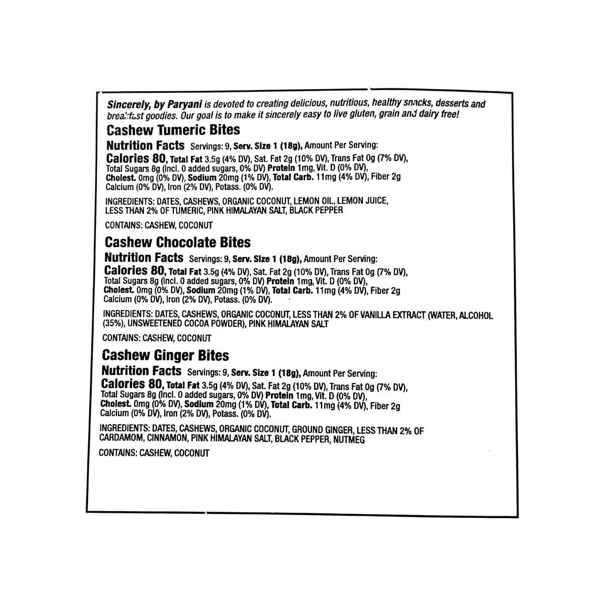 Cashew Ginger Bites Gift Box | Vegan Gluten Free Snack - Vegan America