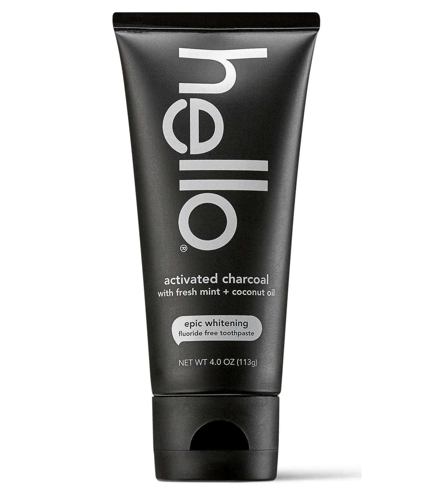 hello activated charcoal epic whitening fluoride free toothpaste
