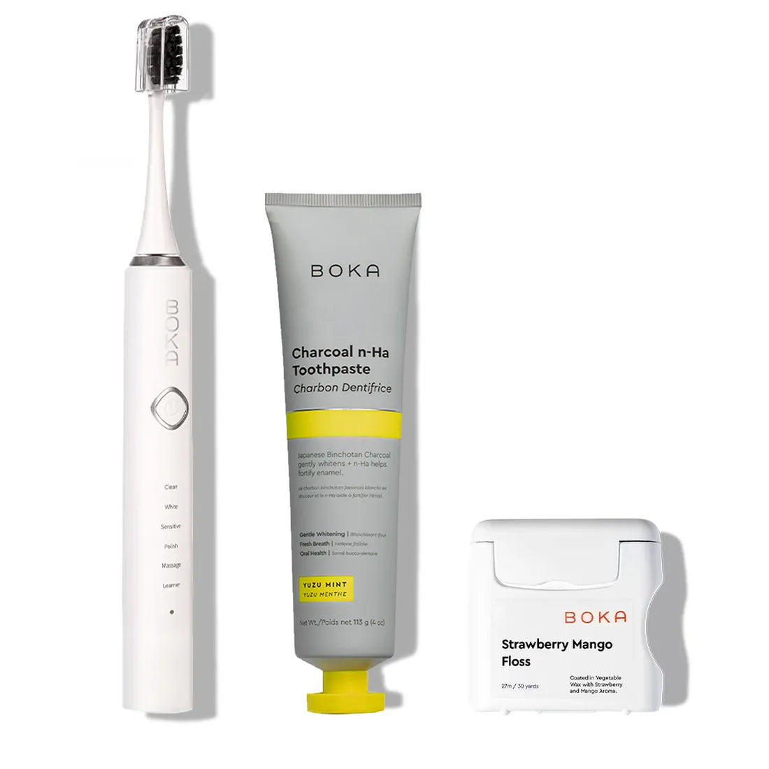 3.0 Boka Kit: Premium oral care for healthy teeth and gums, shown on a white background.