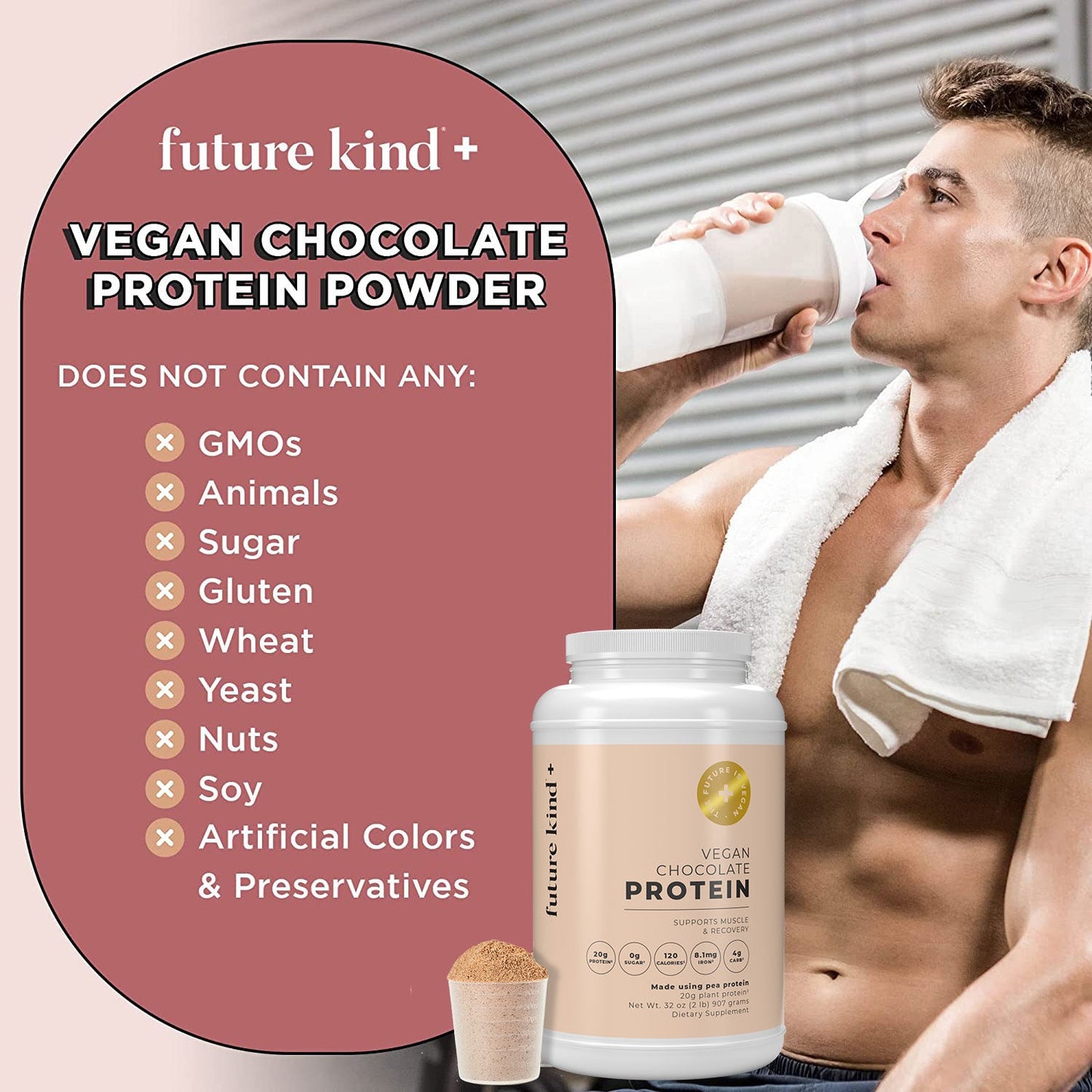 Vegan Protein Powder - Chocolate Flavored - Vegan America