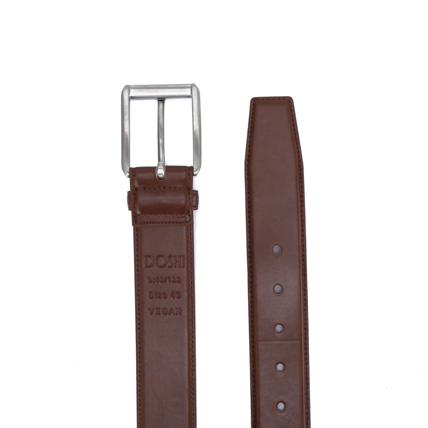 Classic Brushed Vegan Belt: Sizes: 46 - 60 - Vegan America