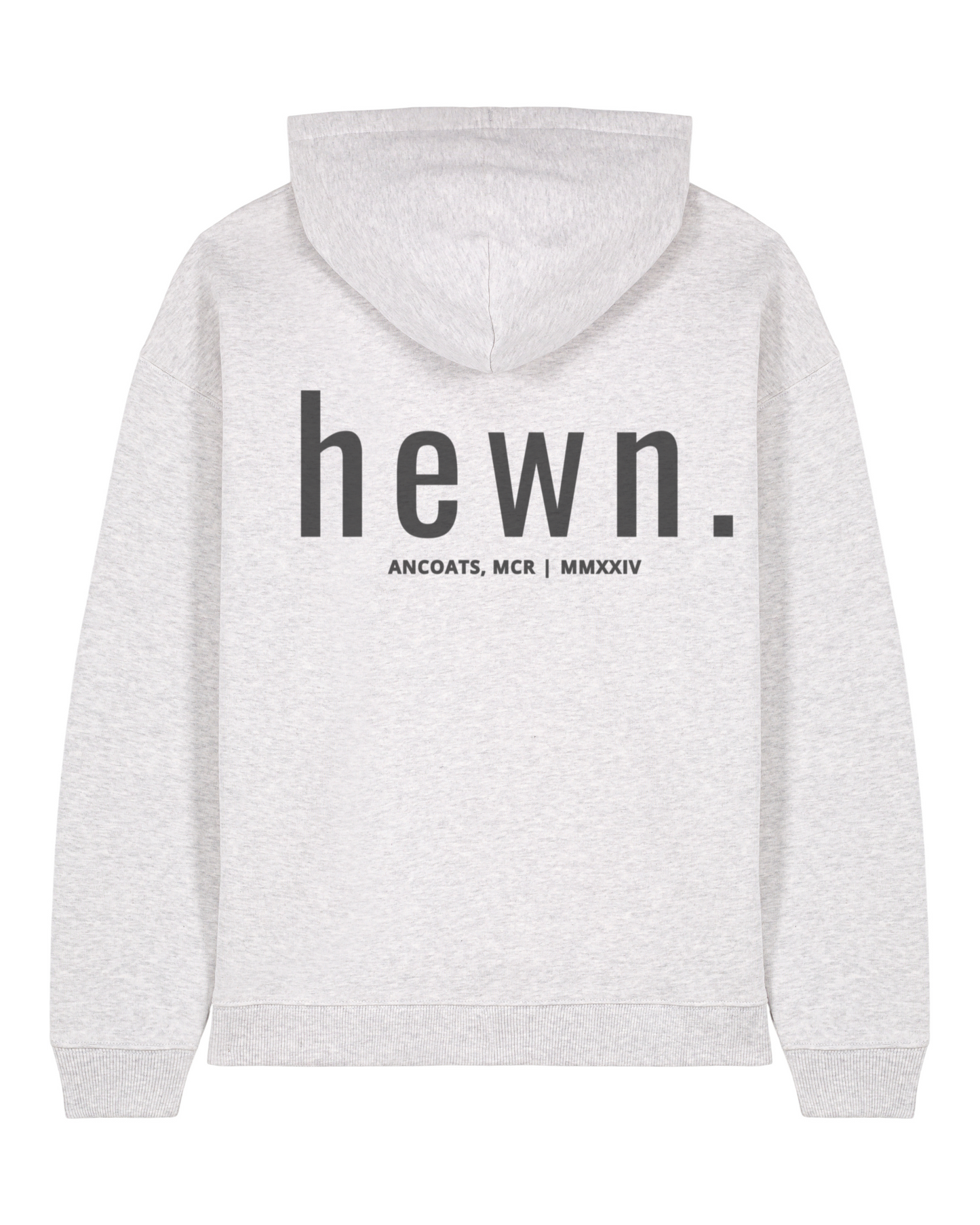 Women's Organic Cotton Signature Oversized Hoodie | Cloud Grey Marl
