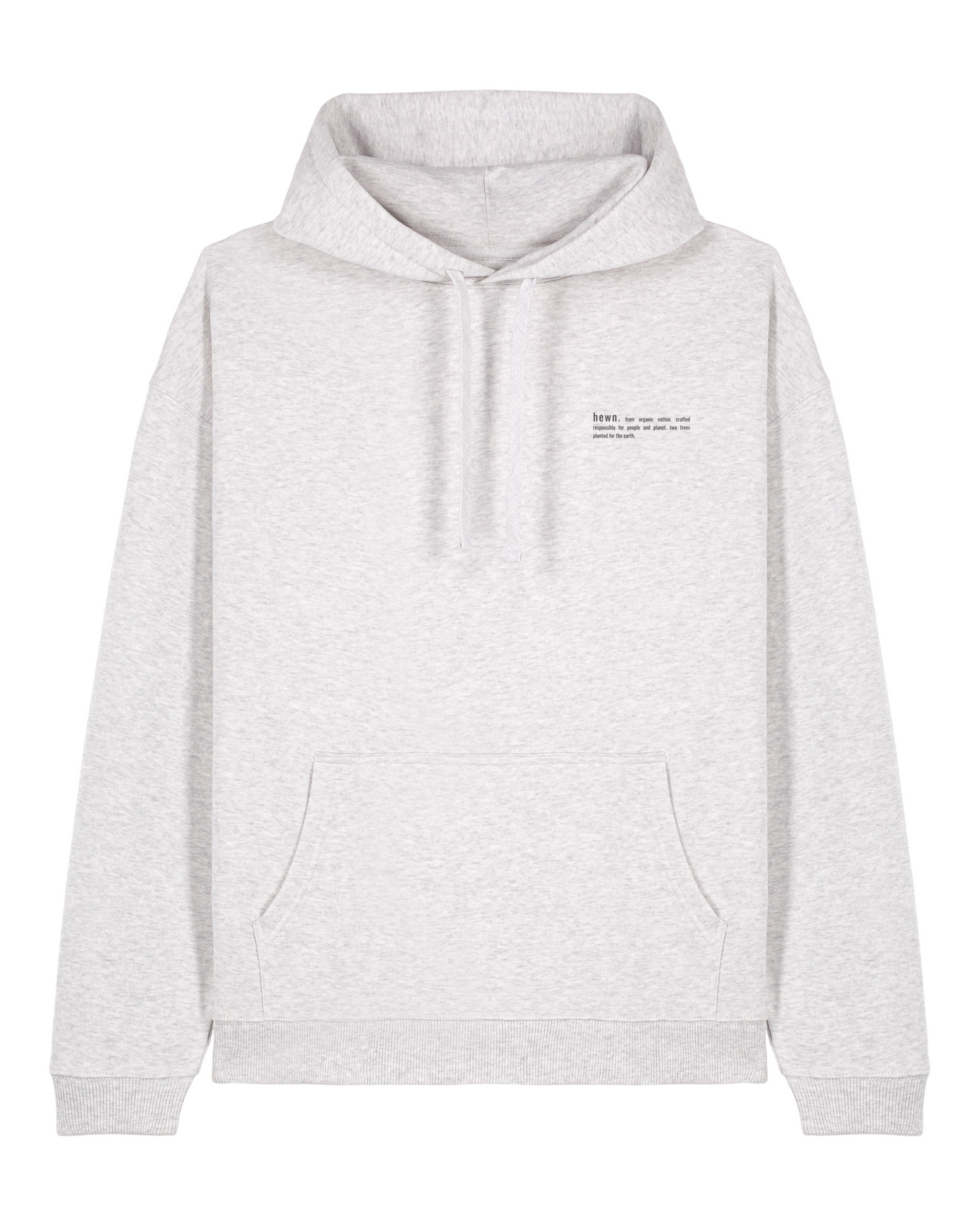 Women's Organic Cotton Signature Oversized Hoodie | Cloud Grey Marl