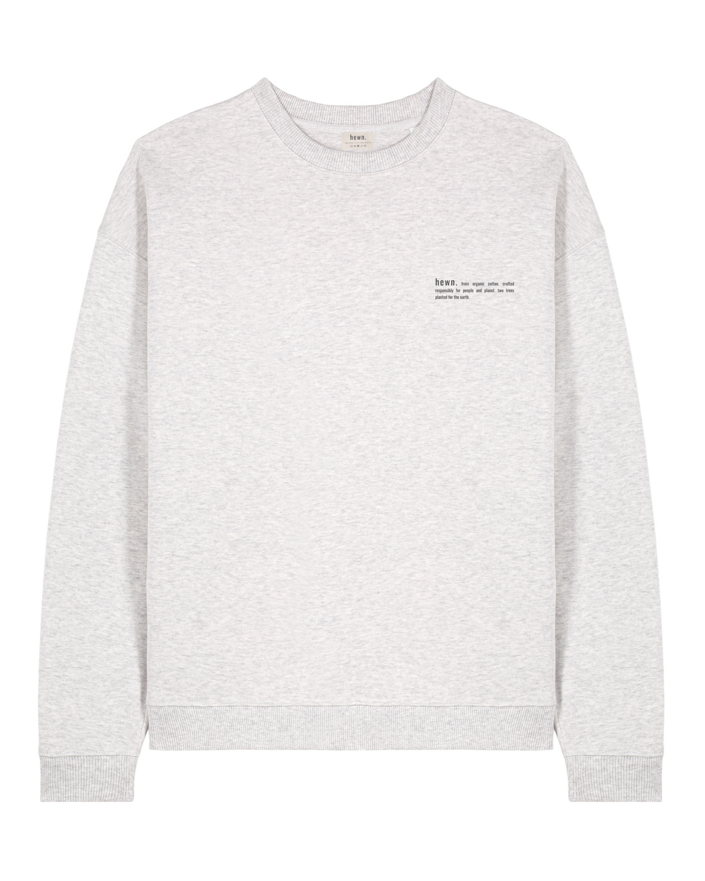Women's Organic Cotton Signature Oversized Sweatshirt | Cloud Grey Marl