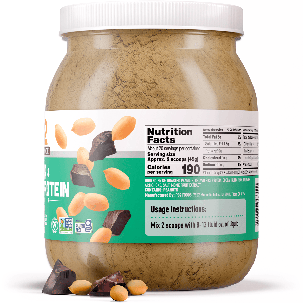 PB2 Performance - Peanut Protein with Cocoa - Vegan America