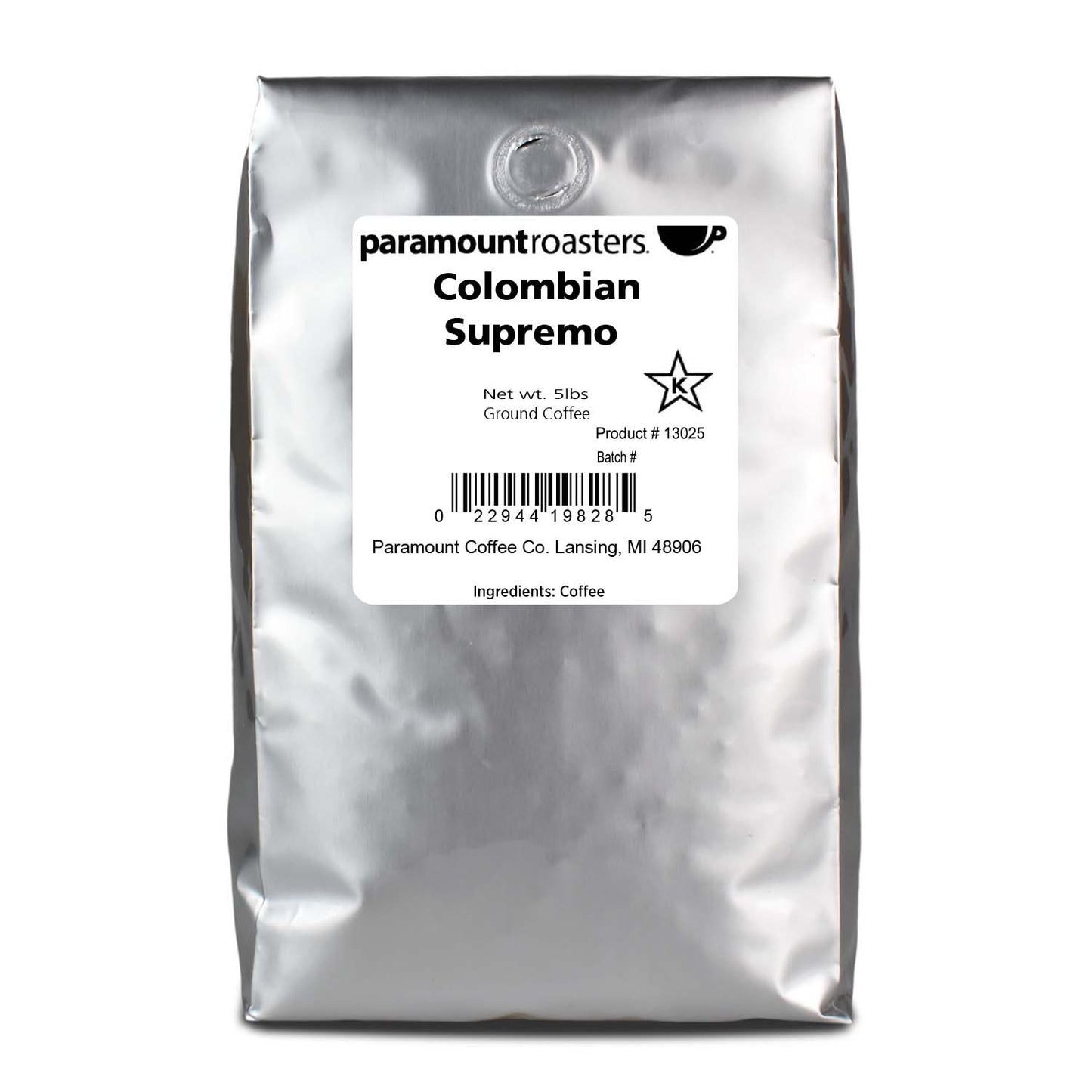 Colombian Supremo 5lb Ground Coffee - Vegan America