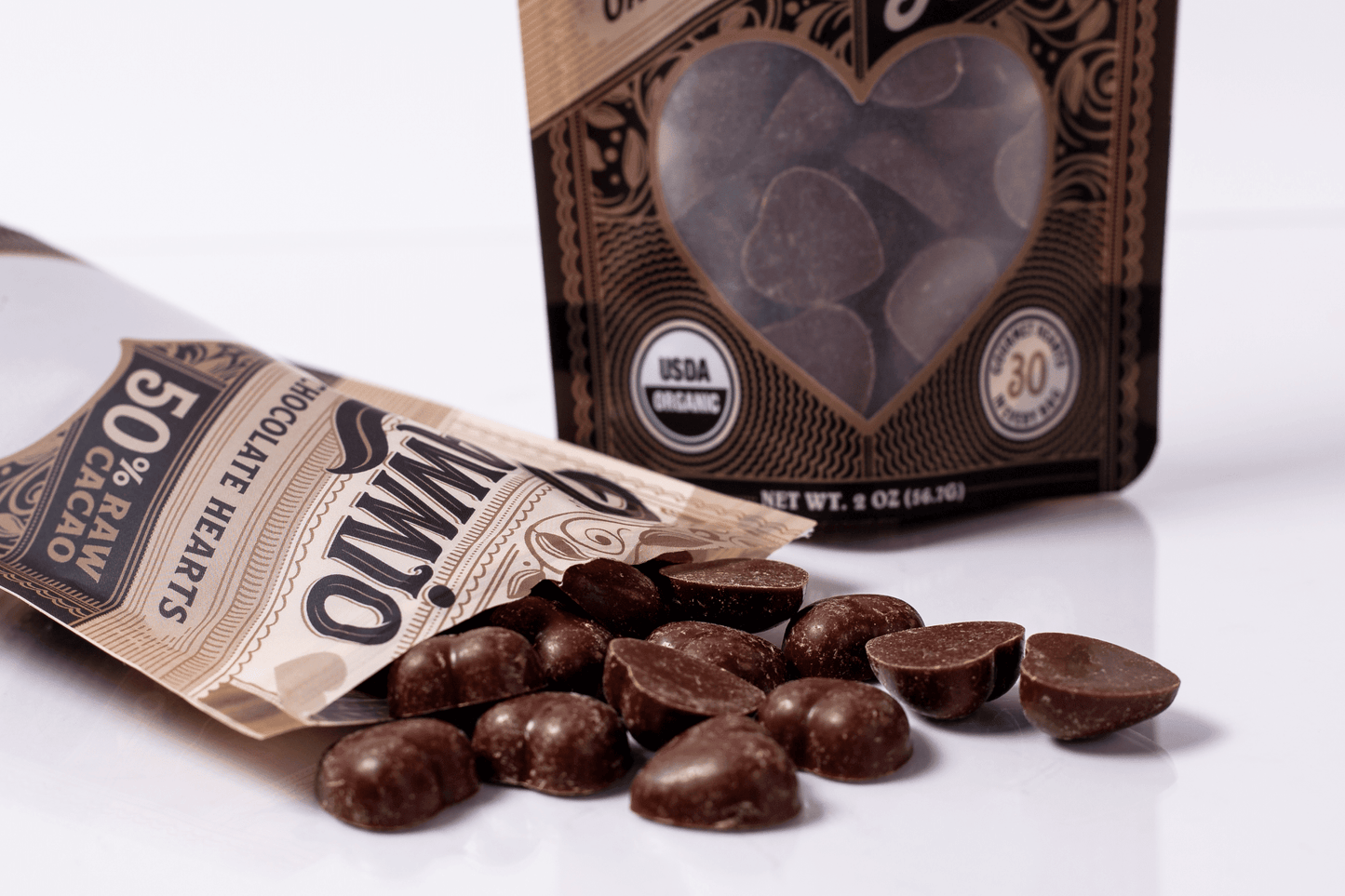 Raw Oat Milk Chocolate Hearts - Vegan America