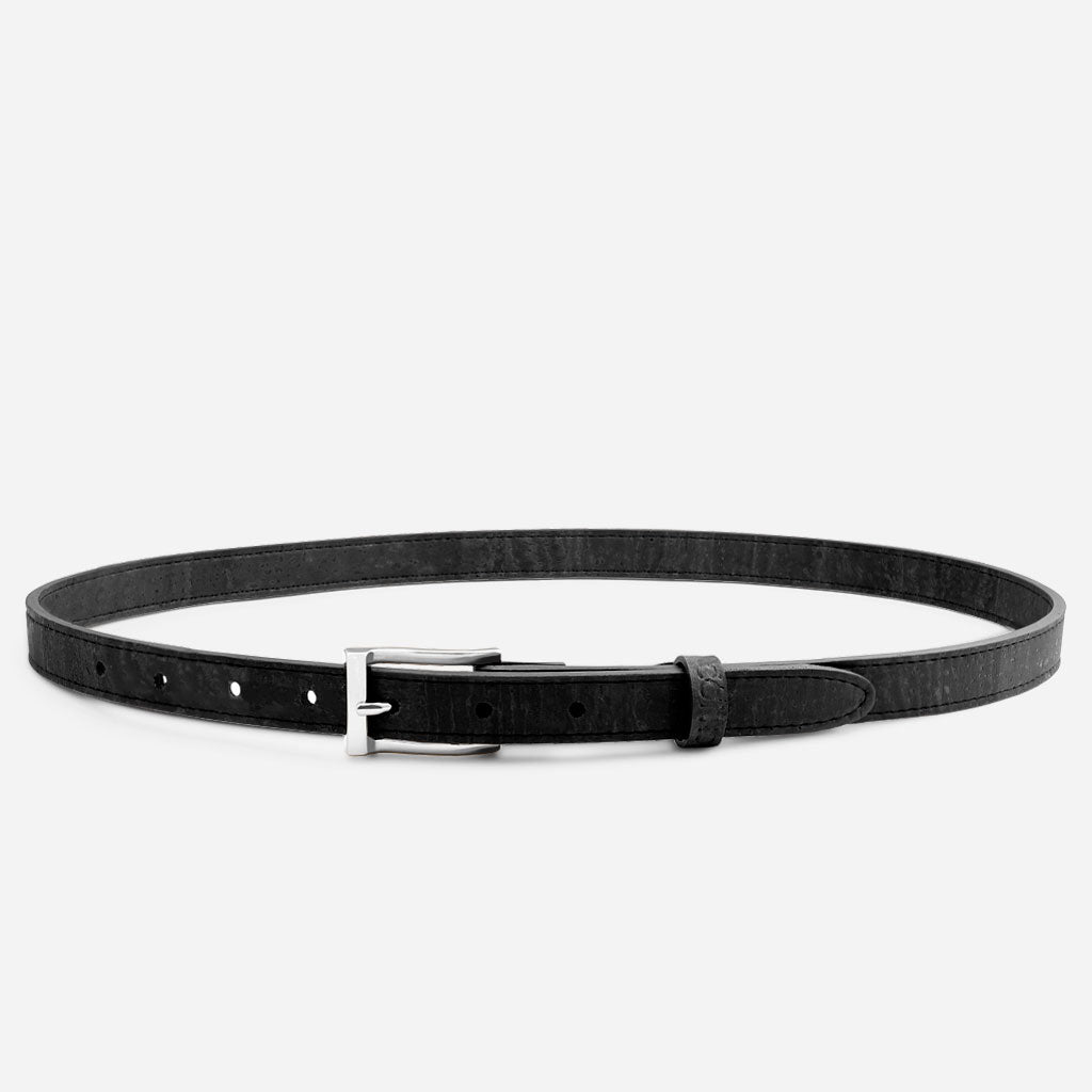 Women Cork Belt 20mm (13/16") - Silver Buckle