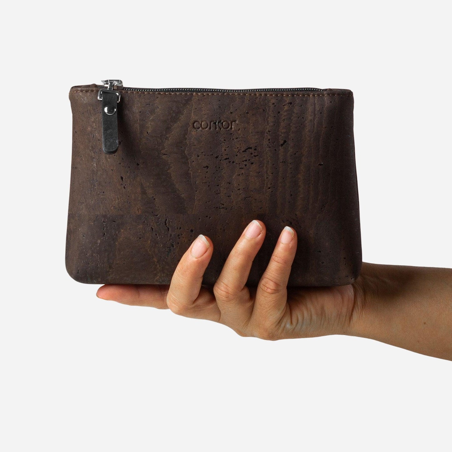 Cosmetic Organizer Makeup Bag Small - Corkor #color_brown