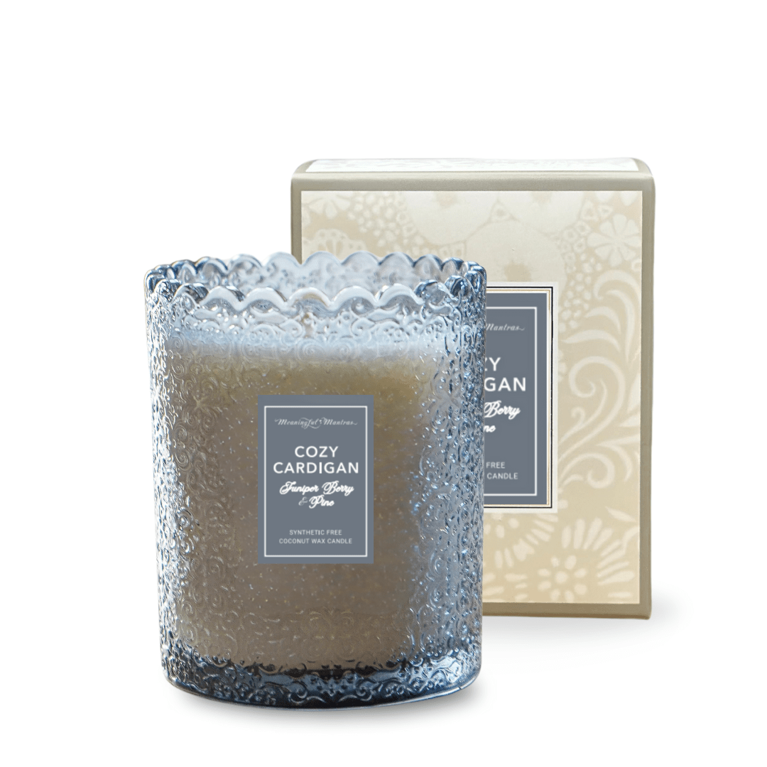 Cozy Cardigan Natural Candle 8oz Kaia Collection - Vegan America