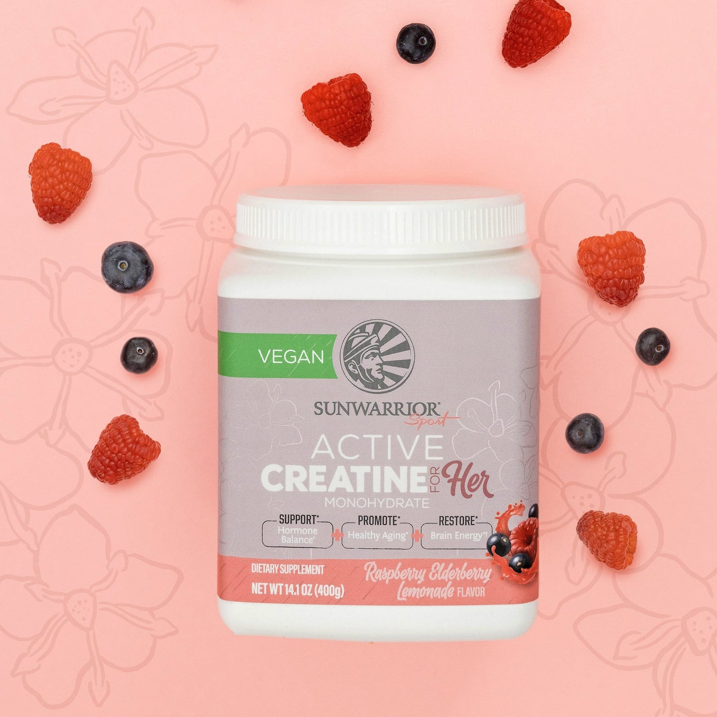 Active Creatine For HER - Raspberry Elderberry Lemonade