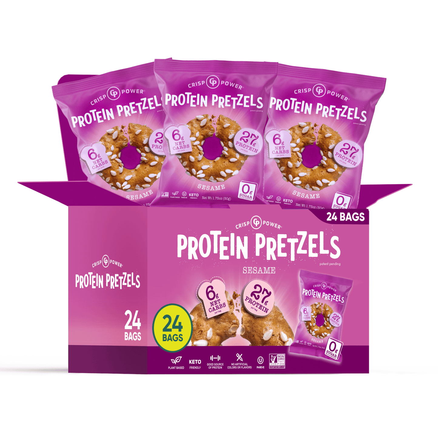 Sesame - Protein Pretzels - Vegan America