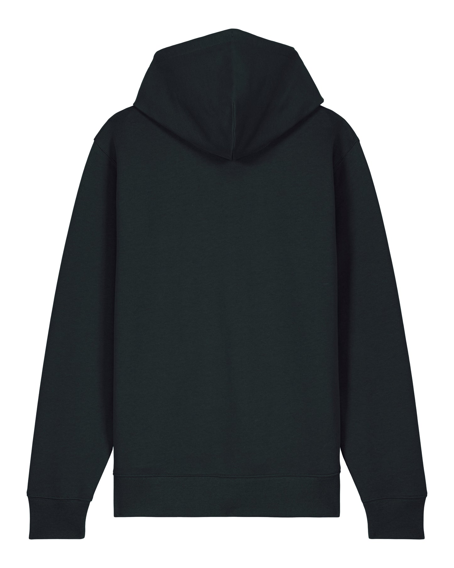 Women's Organic Cotton Relaxed Fit Zip Hoodie | Jet Black