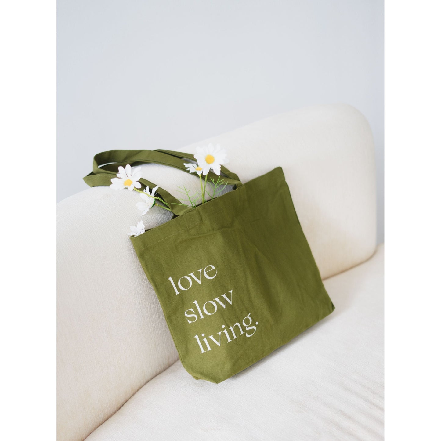 Love Slow Living Tote Bag