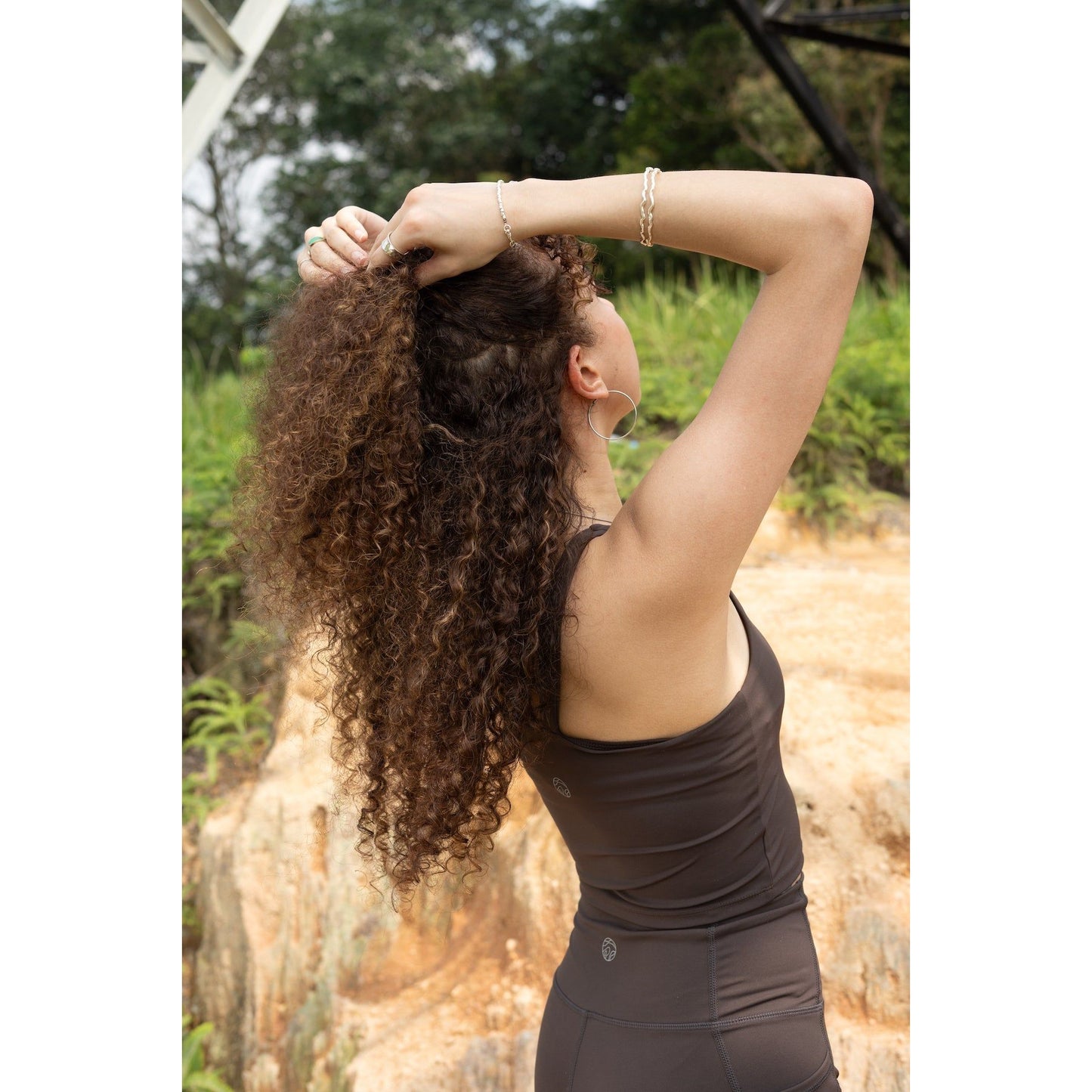All Day Scoop Bra Tank - espresso