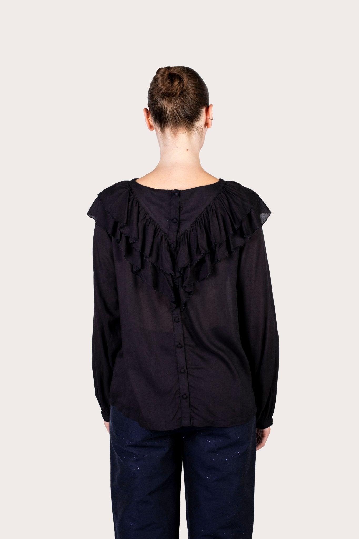 Chemise Elena Black - Vegan America