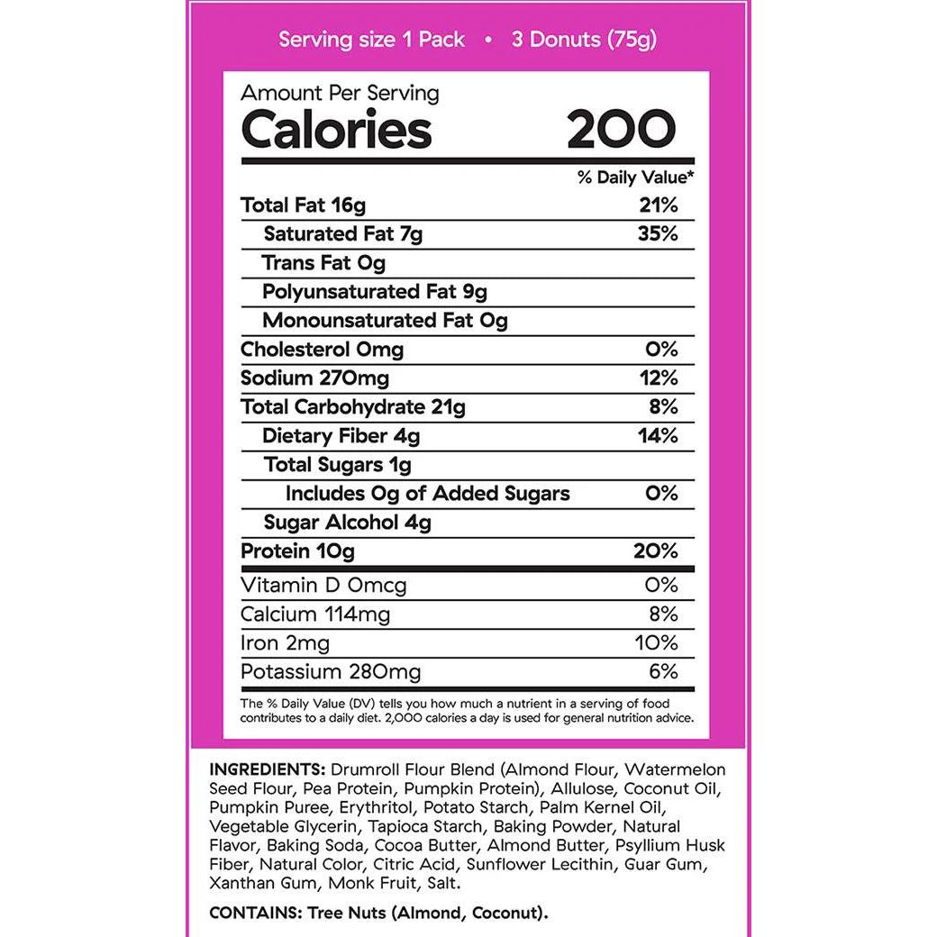 Drumroll - Mini Strawberry Glazed Donuts, 2.6oz